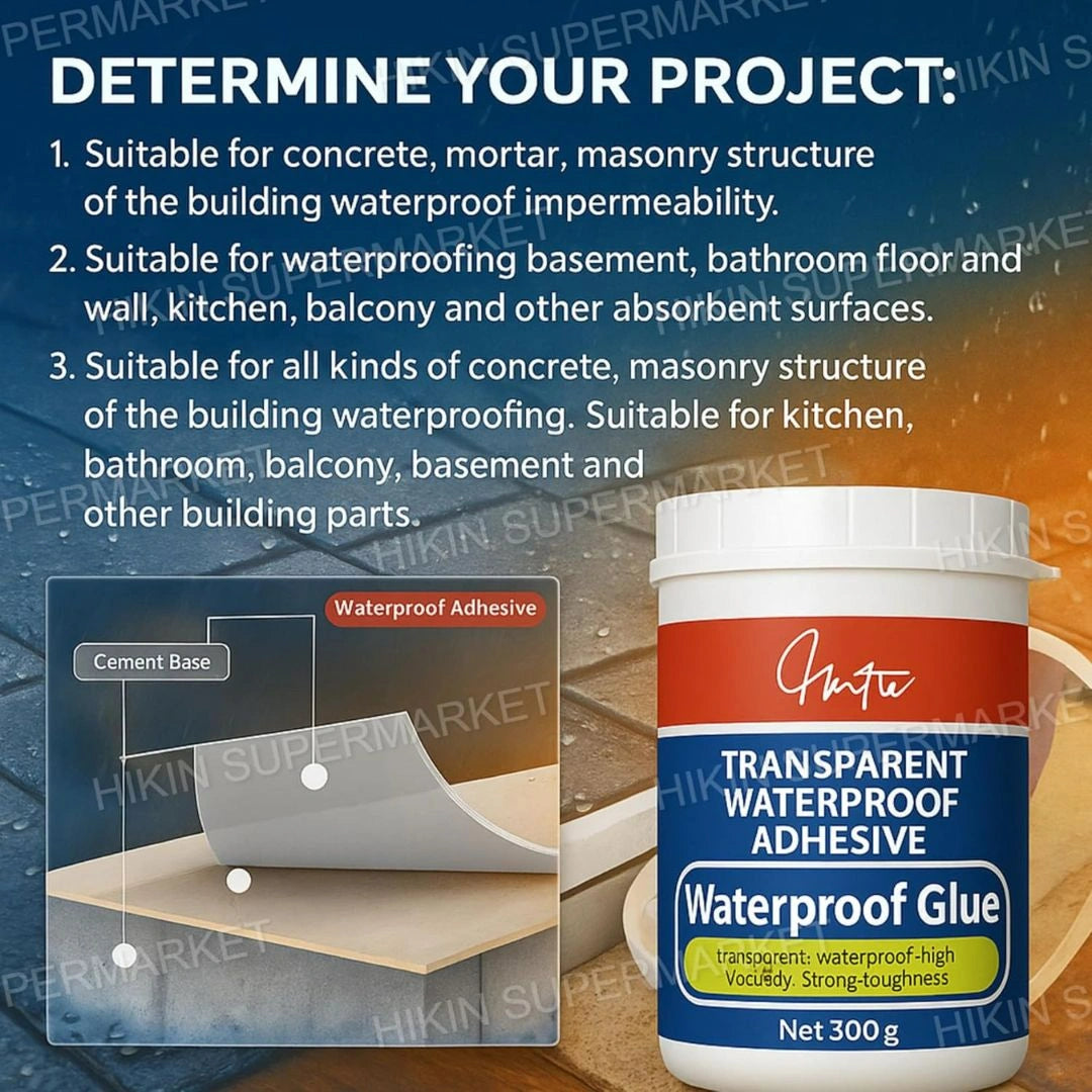Transparent waterproof glue sealant