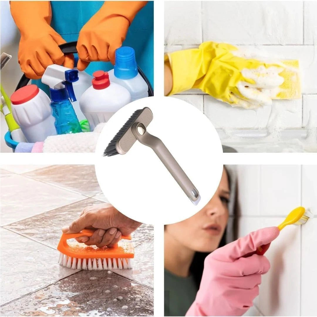 360 degree rotating crevice cleaning brush product